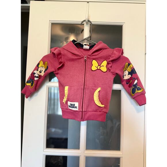 Disney Minnie Mouse pink toddler hoodie size 2T - Picture 1 of 10